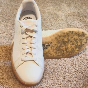 ADIDAS PRIME GREEN Originals. White Composite w/Pink Accents. W-8